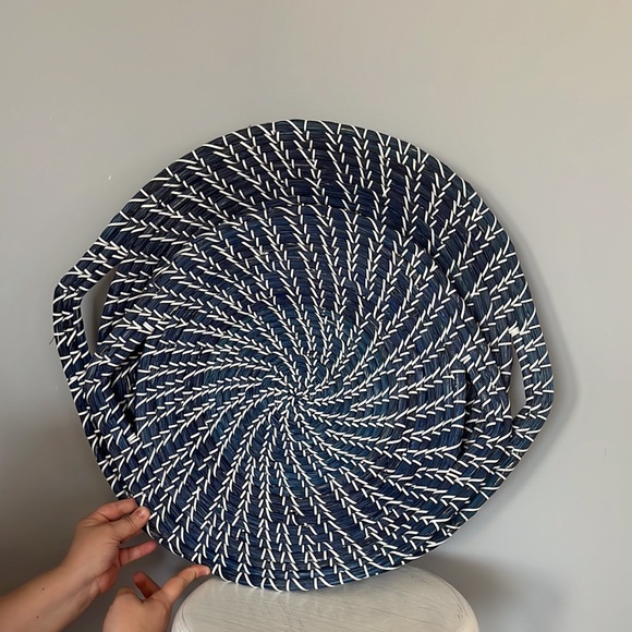 Royal Blue Jumbo Weave Baskets - Picture 9 of 12